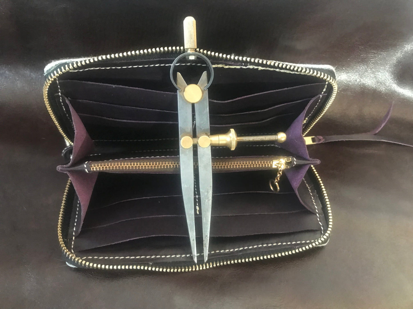 Hair on Hide Wallet With Zipper